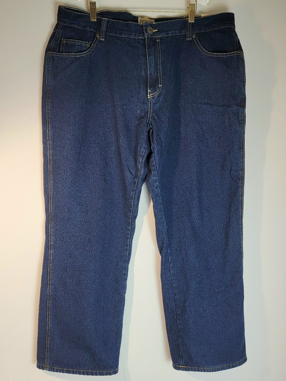 Men's Red Head Fleece Lined Jeans 40x30 Dark Blue Denim Straight Leg Regular Fit